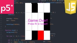A Game A Day 8 - JavaScript Piano Tiles!
