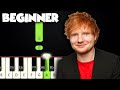 Perfect - Ed Sheeran | Beginner Piano Tutorial   Sheet Music By Betacustic