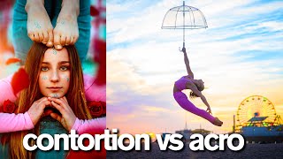 CONTORTION vs ACRO Viral 10 Minute Photo Challenge