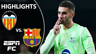 DOMINATION 😮‍💨 Valencia vs. Barcelona | Copa del Rey Highlights | ESPN FC