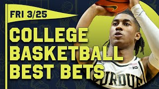 FREE College Basketball Picks & Predictions Today 3/25/22 | 2022 March Madness & NCAAB Best Bets