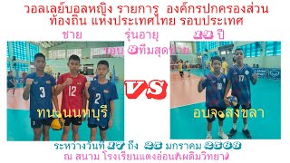 วอลเลย์บอลชาย / ทน.นนทบุรี  / พบ / อบจ.สงขลา / รุ่น 14 ปี รอบ 8 ทีมสุดท้าย คู่แรก