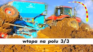 wtopa na polu 3 z 3 | tractor stuck in the mud