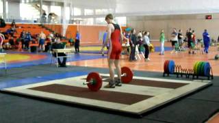 Rasmus Kirber snatch 82kg (180.8lbs) attempt at Jõud Championships in Tartu 2010