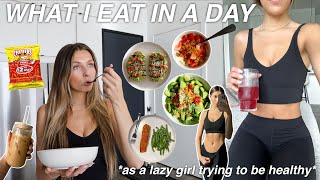 what i eat in a day as a lazy 19 year old living alone