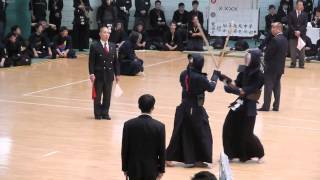 2013 全日本学生剣道優勝大会 1回戦 國士舘 vs 大体大 三将～大将