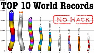 Slither.io | #1 - TOP 10 World Records Ranking Hall Of Fame Compilation [No MOD No Hack No zoom]
