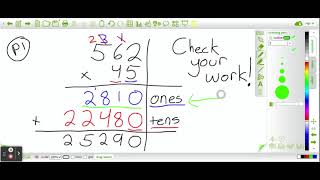 Multiplication Practice 2s Standard Algorithm