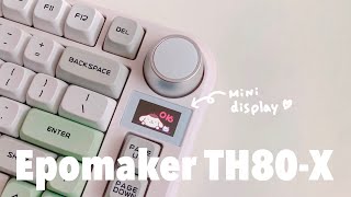 미니 디스플레이가 있는 키보드 Epomaker TH80-X / LCD Screen/ 75% Gasket Mounted Mechanical Keyboard/ Hot-Swappable