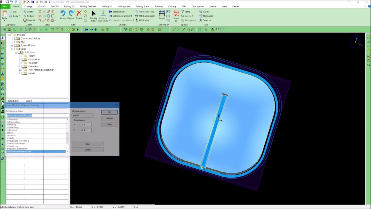 Vectorcam Milling 3d Trochoidal Milling Youtube