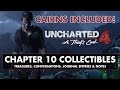 Uncharted 4 • Chapter 10 Collectibles • CAIRNS, Treasures, Conversations, Journal Entries, & Notes