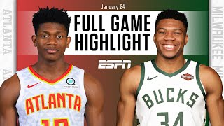 Atlanta Hawks vs. Milwaukee Bucks [FULL GAME HIGHLIGHTS] | NBA on ESPN