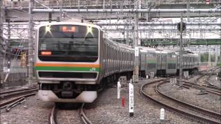 E231系1000番台山手貨物線入場回送（K04）大崎駅入線