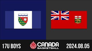 2024 Canada Basketball Nationals 🏀 17U BOYS: Northwest Territories v Manitoba [Aug 5, 2024]