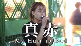 【かわいすぎる!!】TikTokを中心に人気を集めているHikaruが東京初路上ライブ!!『真赤/My Hair is Bad(cover)』Hikaru