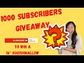 1000 Subscribers Giveaway!! I'm Giving Away A 16