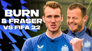 “Raging! It's every season...” 😡 | Dan Burn is ANGRY with his FIFA 22 stats! | Newcastle vs FIFA 22