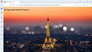 Html5 tutorial 18-background image property
