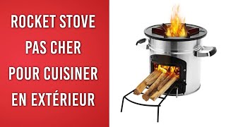 Rocket stove : le poêle à bois nomade pas cher et efficace pour tout brûler en extérieur