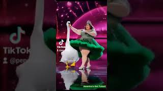 Magic swan dancing