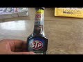 น้ำยาล้างทำความสะอาดหัวฉีดเบนซินสูตรเข็มข้น stp super concentrated fuel injector cleaner