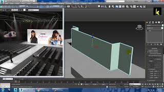 Tutorial on Modeling texturing and lighting a 3d Stage in 3dsmax ( Part 1)