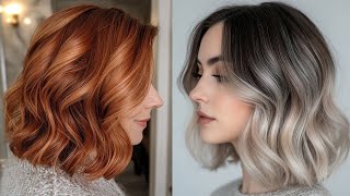 Bob Hairstyle Trends Chic Short Wavy Bob Haircut Ideas Salt And Pepper Hair Color Ideas