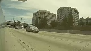 Tesla Cam Captures Car Flipping Over in Pasadena, California