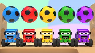 Funny 5 Balls Song | Johny Johny yes papa Nursery Rhymes Playground Color Song | Baby & Kids Songs