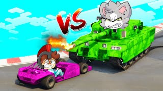 ¡COCHE RAMPA vs TANQUE BLINDADO! 😱💥 GTA 5 CARA A CARA con INVICTOR