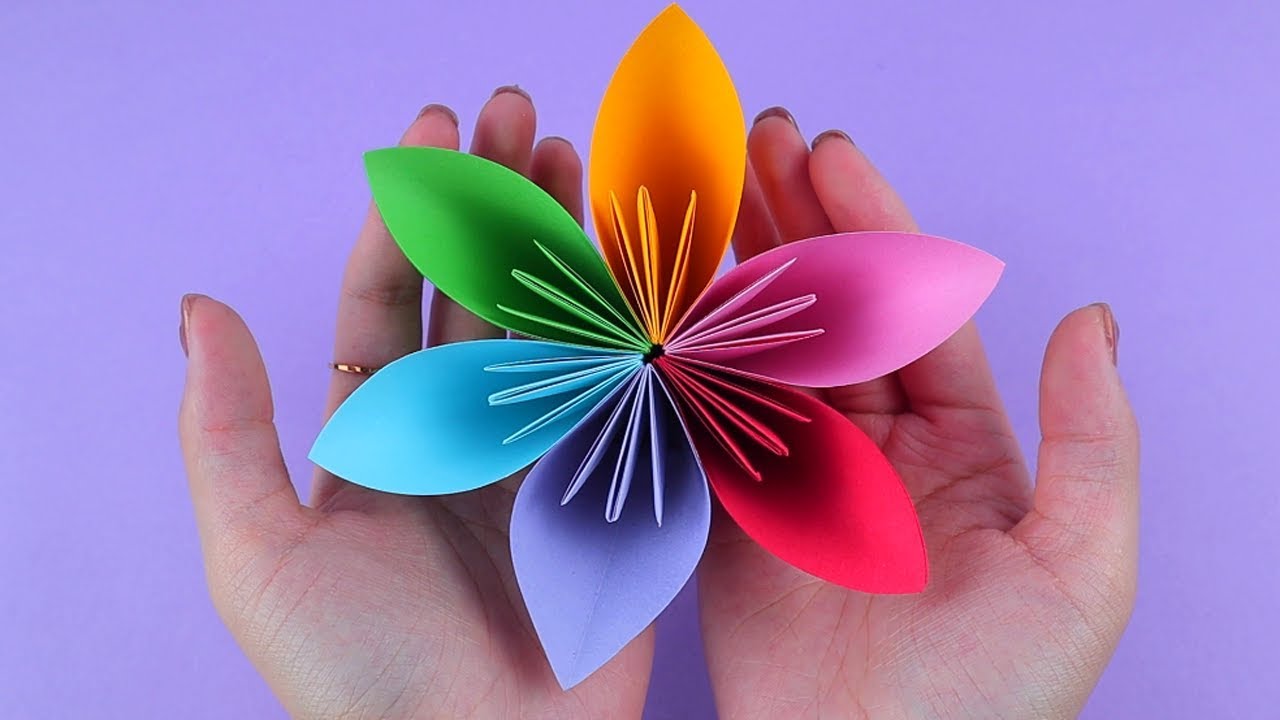 Origami Flower: Easy Paper Flower Tutorial 🌼 DIY - YouTube