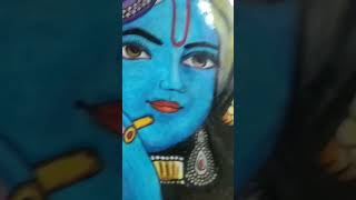 Krishna ji oil pastel painting ##harekrishna ##artist shreyansh #art #