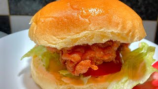 The BEST Homemade Fried Chicken Burger! | Nashville Sandwich