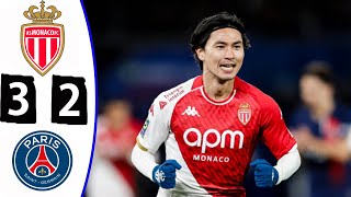 南野 2 ゴール -- モナコ 3-2 PSG -- 全ゴールハイライト -- 2025 年 1 月 5 日