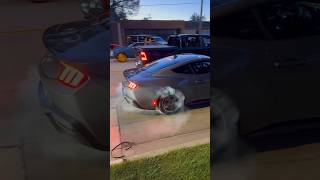Brand new 2024 Mustang doing a Burnout!!! #car #ford #shorts