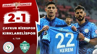 Çaykur Rizespor 2-1 Kırklarelispor MAÇ ÖZETİ (Ziraat Türkiye Kupası 4. Tur Maçı) / 10.11.2023