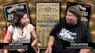 Louisiana Lottery's First "Play Like a Champ!" Second-Chance Drawing Winner