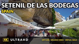 4k Walking tour Setenil de las Bodegas Spain 2021