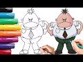 How to Draw Mr.Krupp | Captain Underpants