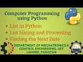 [Python Programming Basics to Advanced] : List in Python | Lab 16