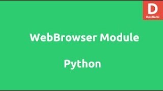 How to Open Web Browser URL Link from Python