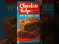 pillsbury chocolate fudge brownies.