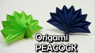 ♥️Origami PEACOCK EASY ✦IN ENGLISH✦♥️ - Yakomoga Origami easy tutorial♥️