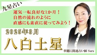 2025年3月の九星占い（八白土星さんの運勢）