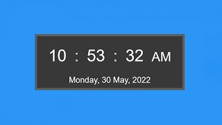 Digital Clock JavaScript | Digital Clock with Date using JavaScript