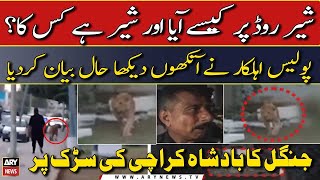 Loin Spotted at Shahrah e Faisal Karachi | Police Officer's Reaction