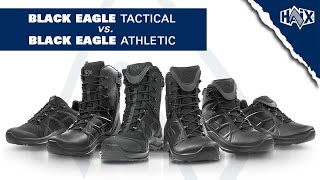 HAIX® Black Eagle Athletic and HAIX® Black Eagle Tactical Boots \u0026 Shoes - comparison video