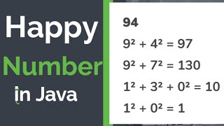 Happy Number in Java | ICSE and ISC