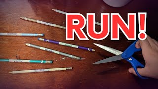 The Pencil Marble Race - Survival Marble Race!
