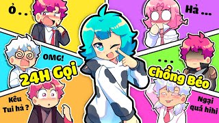 Yummie Thử Thách 24H Gọi Hiha Aut là CHỒNG BÉO trong Minecraft 🤣